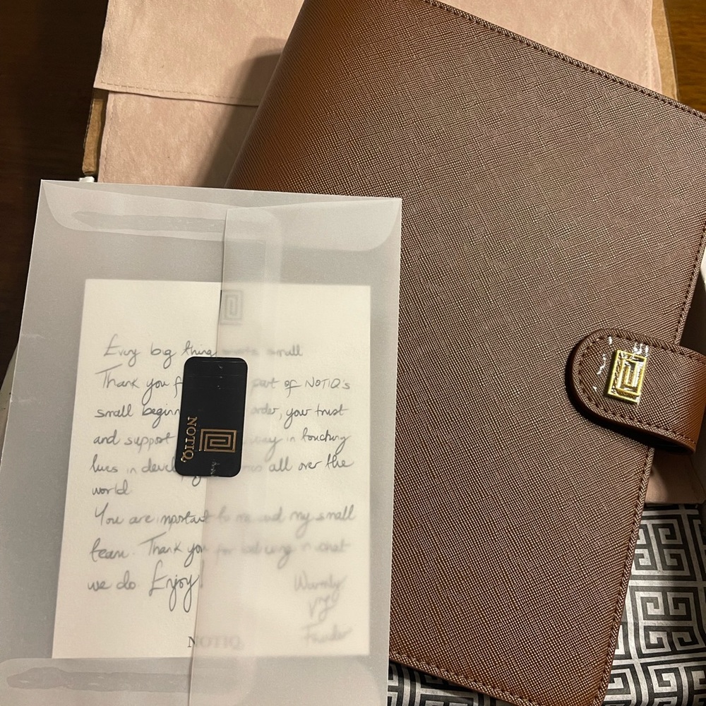 NOTIQ Caramel a5 Ringless Agenda. Brand new
